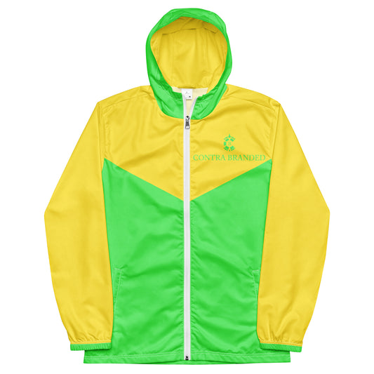 CONTRABRANDED Men's Windbreaker Lime Green & Yellow