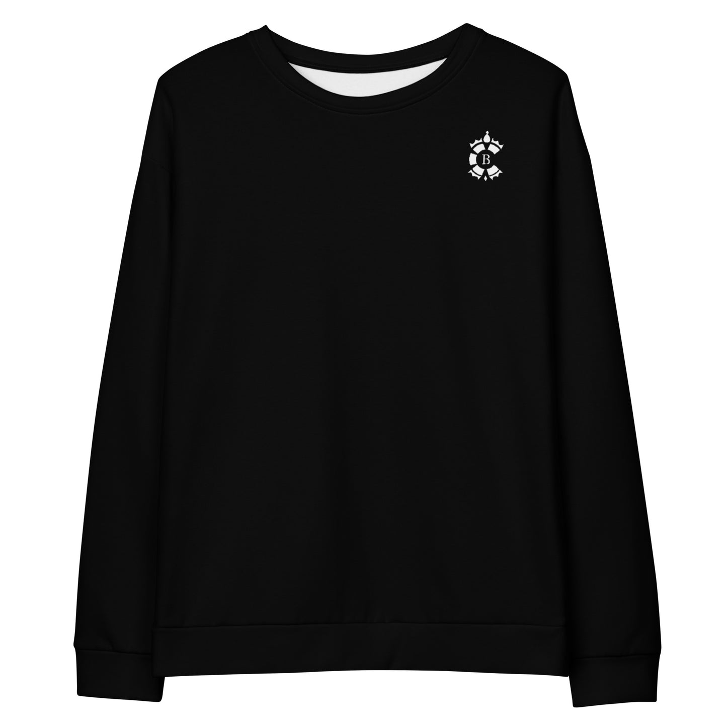 CONTRABRANDED Logo Sweater White on Black