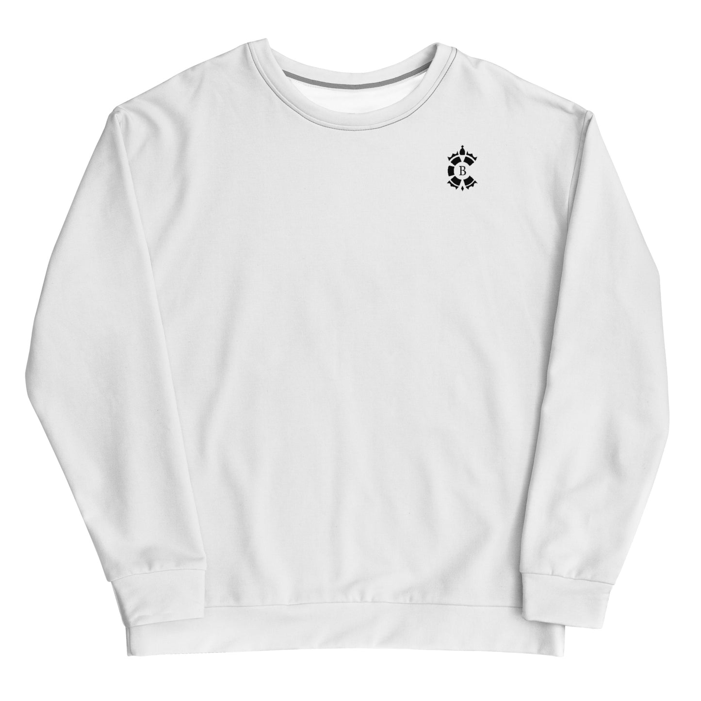 CONTRABRANDED Logo Sweater Black on White